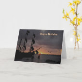 Bonne carte d'anniversaire (Fleur jaune)