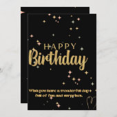 BONNE CARTE D'ANNIVERSAIRE (Devant / Derrière)