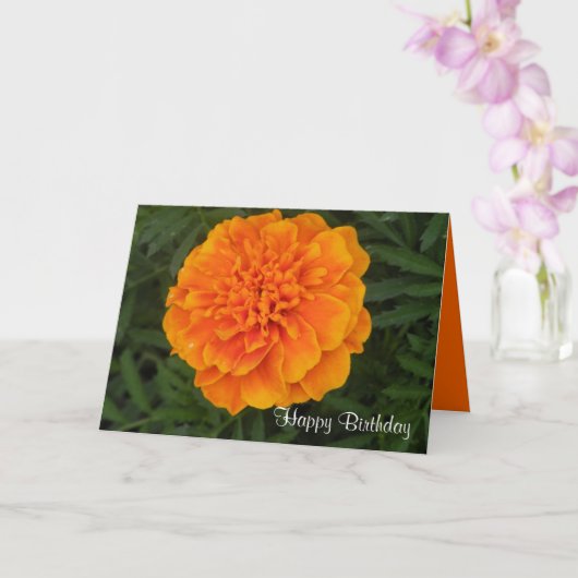 Bonne carte d'anniversaire (Orchidée)