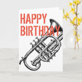 Bonne carte d'anniversaire (Fleur jaune)