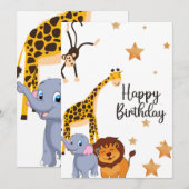 BONNE CARTE D'ANNIVERSAIRE (Devant / Derrière)