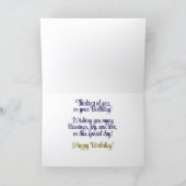 Bonne carte d'anniversaire (Intérieur)