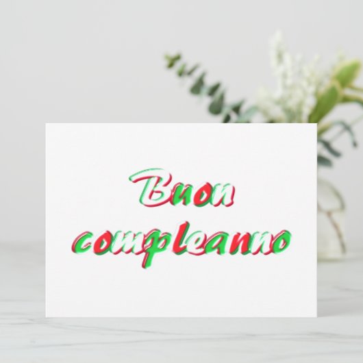 Bonne carte d'anniversaire (Debout devant)