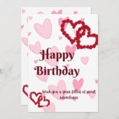 BONNE CARTE D'ANNIVERSAIRE (Devant / Derrière)