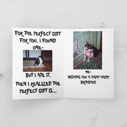 BONNE CARTE D'ANNIVERSAIRE (Intérieur)