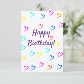 Bonne carte d'anniversaire (Debout devant)