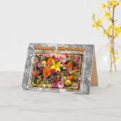 Bonne carte d'anniversaire (Fleur jaune)