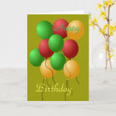 Bonne carte d'anniversaire (Fleur jaune)