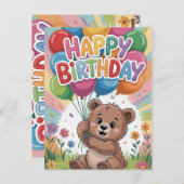 Bonne carte d'anniversaire (Devant / Derrière)