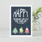 Bonne carte d'anniversaire (Debout devant)