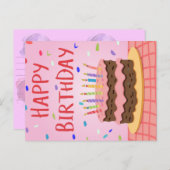 Bonne carte d'anniversaire (Devant / Derrière)