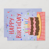 Bonne carte d'anniversaire (Devant / Derrière)