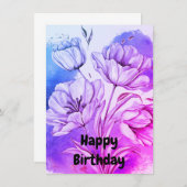 Bonne carte d'anniversaire (Devant / Derrière)