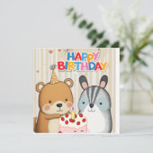 Bonne carte d'anniversaire (Debout devant)