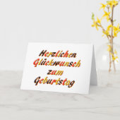 Bonne carte d'anniversaire (Fleur jaune)