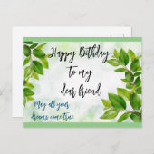 Bonne carte d'anniversaire (Devant / Derrière)