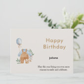 Bonne carte d'anniversaire (Debout devant)