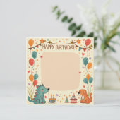 Bonne carte d'anniversaire (Debout devant)