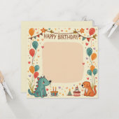 Bonne carte d'anniversaire (Devant/Arrière en situation)