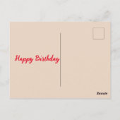 Bonne carte d'anniversaire (Dos)