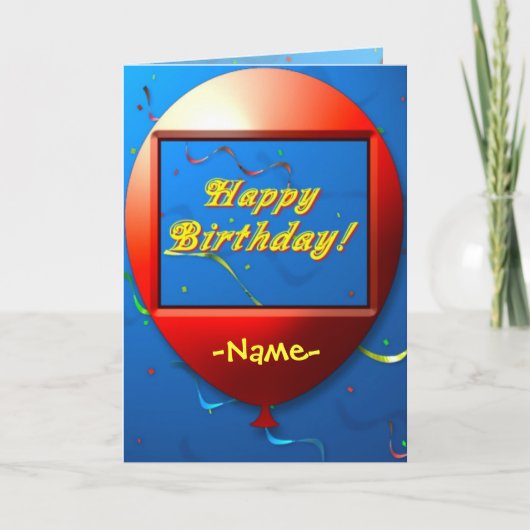 Bonne carte d'anniversaire (Devant)