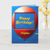 Bonne carte d'anniversaire (Fleur jaune)