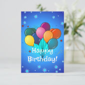 Bonne carte d'anniversaire (Debout devant)