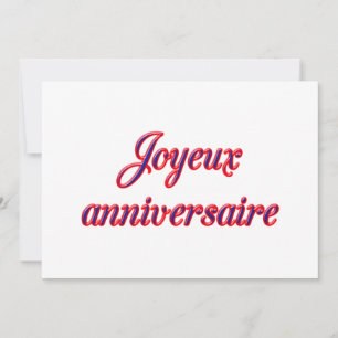 Bonne carte d'anniversaire