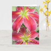 Bonne carte d'anniversaire (Fleur jaune)