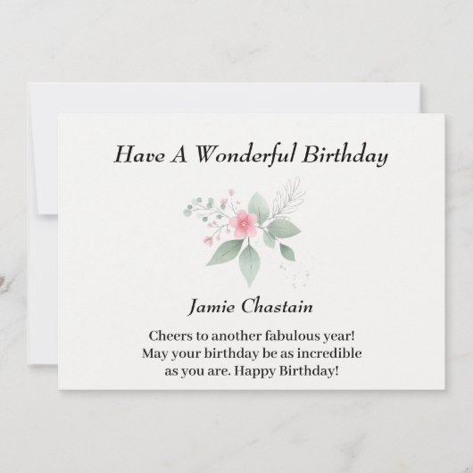 Bonne carte d'anniversaire (Devant)