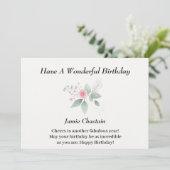 Bonne carte d'anniversaire (Debout devant)