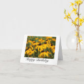 Bonne carte d'anniversaire (Fleur jaune)