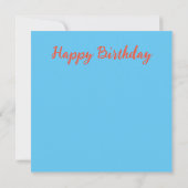 Bonne carte d'anniversaire (Dos)