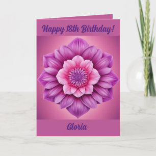 Bonne carte d'anniversaire 18e