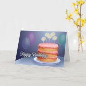 Bonne carte d'anniversaire #4 (Fleur jaune)