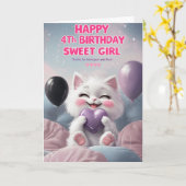 Bonne carte d'anniversaire 4 (Fleur jaune)