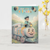 Bonne carte d'anniversaire 4 (Fleur jaune)