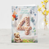 Bonne carte d'anniversaire 4 (Fleur jaune)