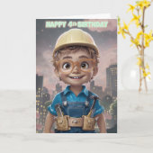Bonne carte d'anniversaire 4 (Fleur jaune)
