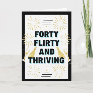 Bonne carte d'anniversaire 40e