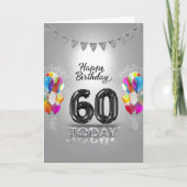 Bonne carte d'anniversaire 60e (Devant)