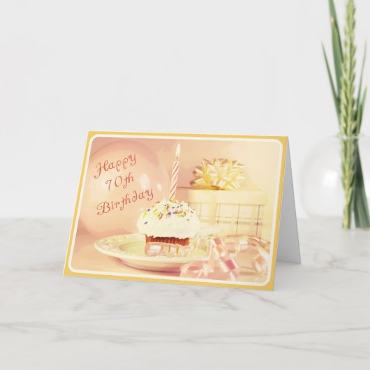 Bonne carte d'anniversaire 70e (Devant)