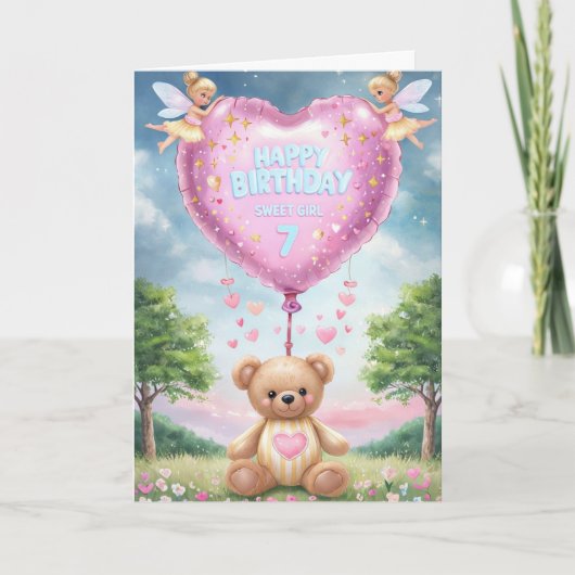 Bonne carte d'anniversaire 7e (Devant)