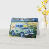 Bonne carte d'anniversaire 80e pour papa (Fleur jaune)