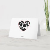 Bonne carte d'anniversaire à la vache drôle (Dos)