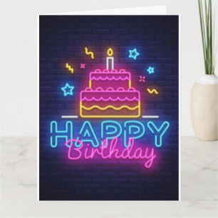 Bonne carte d'anniversaire - Anniversaire Gâteau L