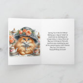 Bonne carte d'anniversaire aux Amoureux de les cha (Intérieur)