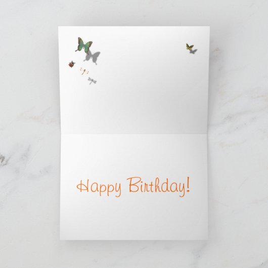 Bonne carte d'anniversaire avec chat (Intérieur)
