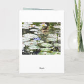 Bonne carte d'anniversaire avec de jolies fleurs. (Dos)