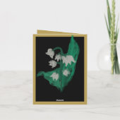 Bonne carte d'anniversaire avec la fleur de mai (Dos)